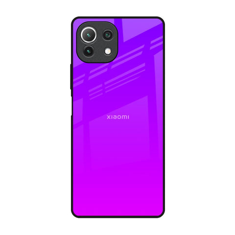 Purple Pink Mi 11 Lite NE 5G Glass Back Cover Online