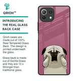 Funny Pug Face Glass Case For Mi 11 Lite NE 5G