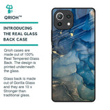 Blue Cool Marble Glass Case for Mi 11 Lite NE 5G