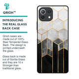 Tricolor Pattern Glass Case for Mi 11 Lite NE 5G