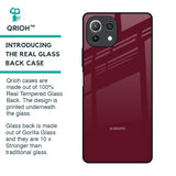 Classic Burgundy Glass Case for Mi 11 Lite NE 5G