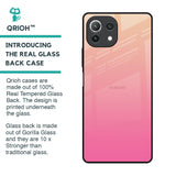 Pastel Pink Gradient Glass Case For Mi 11 Lite NE 5G