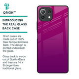 Magenta Gradient Glass Case For Mi 11 Lite NE 5G