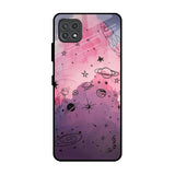 Space Doodles Samsung Galaxy F42 5G Glass Back Cover Online