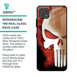 Red Skull Glass Case for Samsung Galaxy F42 5G