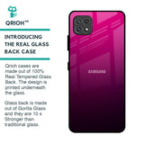 Purple Ombre Pattern Glass Case for Samsung Galaxy F42 5G