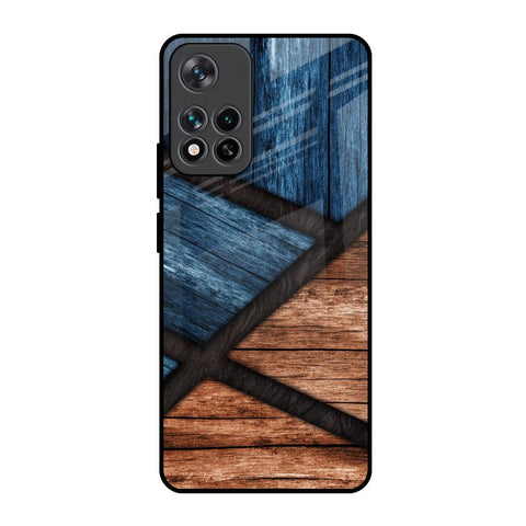 Wooden Tiles Mi 11i HyperCharge Glass Back Cover Online