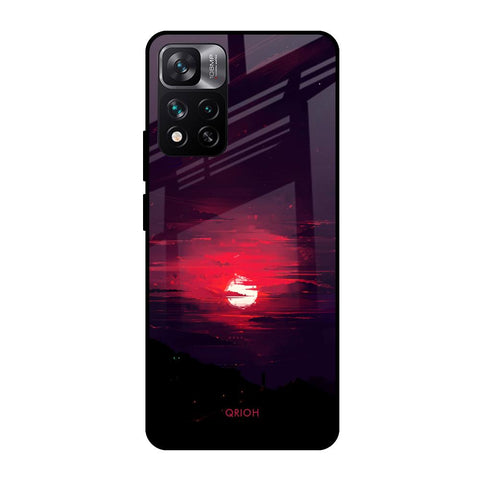Morning Red Sky Mi 11i HyperCharge Glass Cases & Covers Online