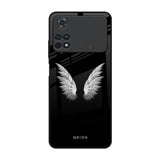 White Angel Wings Poco M4 Pro Glass Back Cover Online