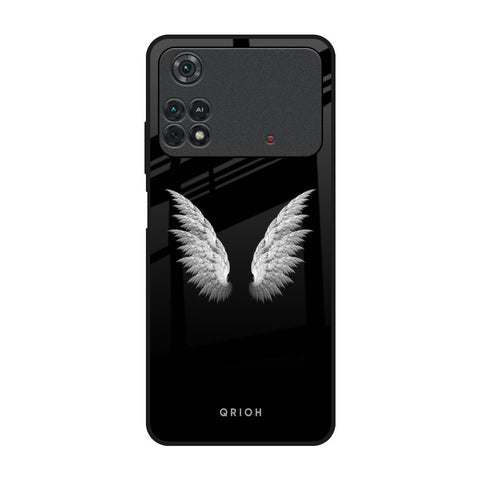 White Angel Wings Poco M4 Pro Glass Back Cover Online