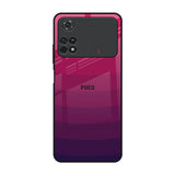 Wavy Pink Pattern Poco M4 Pro Glass Back Cover Online