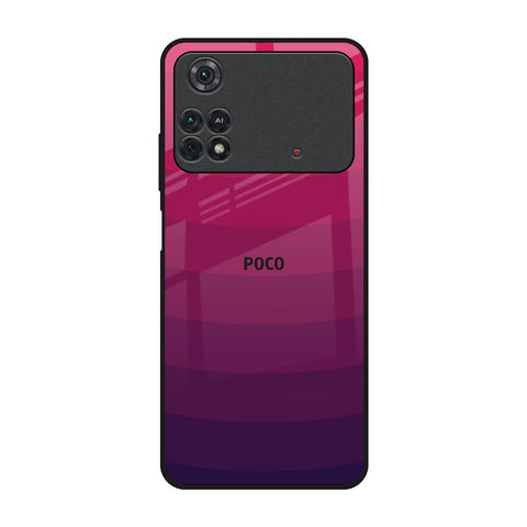 Wavy Pink Pattern Poco M4 Pro Glass Back Cover Online