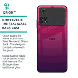 Wavy Pink Pattern Glass Case for Poco M4 Pro