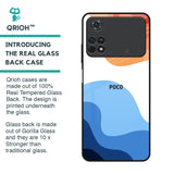 Wavy Color Pattern Glass Case for Poco M4 Pro