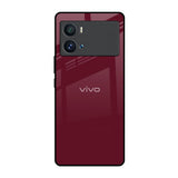 Classic Burgundy iQOO 9 Pro Glass Back Cover Online