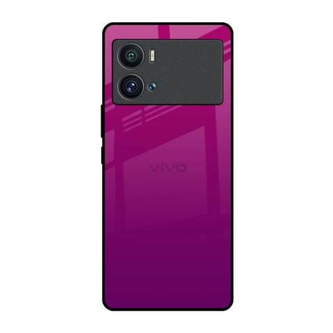 Magenta Gradient iQOO 9 Pro Glass Back Cover Online