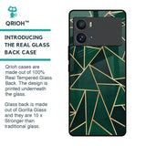 Abstract Green Glass Case For iQOO 9 Pro