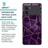 Geometric Purple Glass Case For iQOO 9 Pro