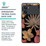 Lines Pattern Flowers Glass Case for iQOO 9 Pro