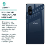 Overshadow Blue Glass Case For iQOO 9 Pro