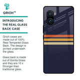 Tricolor Stripes Glass Case For iQOO 9 Pro