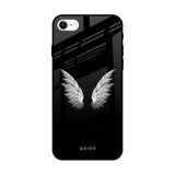 White Angel Wings iPhone SE 2022 Glass Back Cover Online