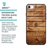 Wooden Planks Glass Case for iPhone SE 2022