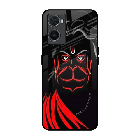 Lord Hanuman Oppo A96 Glass Back Cover Online