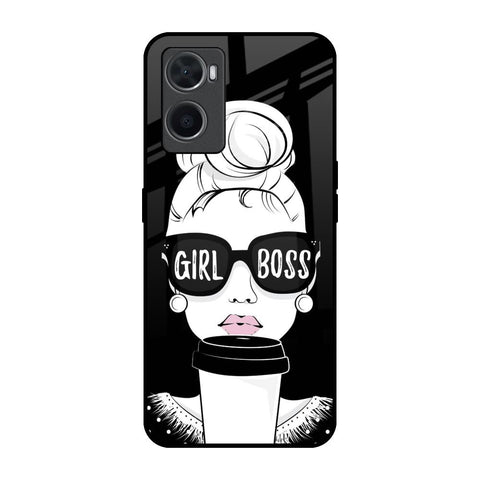 Girl Boss Oppo A96 Glass Back Cover Online