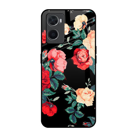 Floral Bunch Oppo A96 Glass Back Cover Online