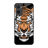 Angry Tiger Oppo A96 Glass Back Cover Online