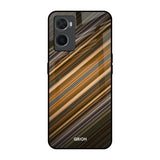 Diagonal Slash Pattern Oppo A96 Glass Back Cover Online