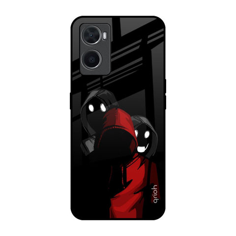 Shadow Character Oppo A96 Glass Back Cover Online