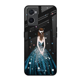 Queen Of Fashion Oppo A96 Glass Back Cover Online