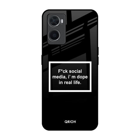 Dope In Life Oppo A96 Glass Back Cover Online