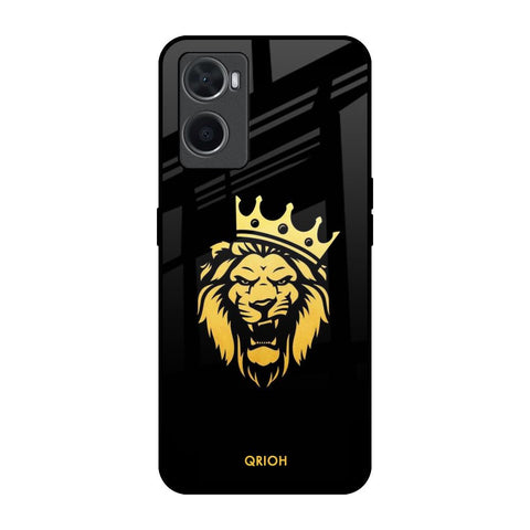 Lion The King Oppo A96 Glass Back Cover Online
