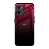 Wine Red Oppo A96 Glass Back Cover Online