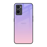 Lavender Gradient Oppo A96 Glass Back Cover Online