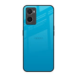 Blue Aqua Oppo A96 Glass Back Cover Online