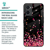 Heart Rain Fall Glass Case For Oppo A96