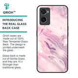 Diamond Pink Gradient Glass Case For Oppo A96