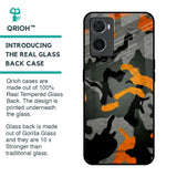 Camouflage Orange Glass Case For Oppo A96