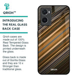 Diagonal Slash Pattern Glass Case for Oppo A96