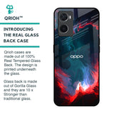 Brush Art Glass Case For Oppo A96