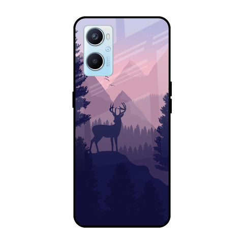 Deer In Night Oppo A96 Glass Cases & Covers Online