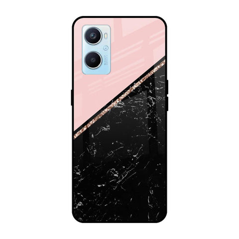 Marble Texture Pink Oppo A96 Glass Cases & Covers Online