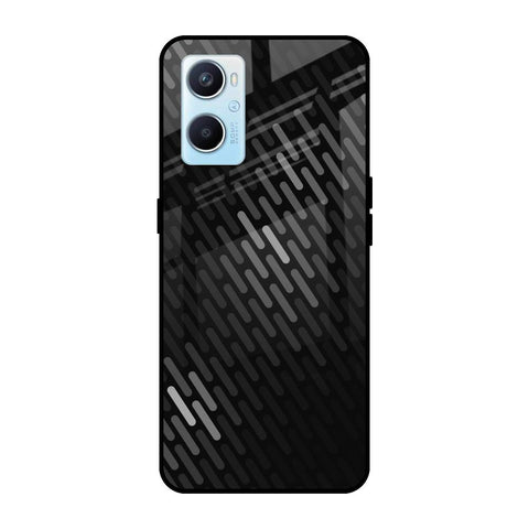 Dark Abstract Pattern Oppo A96 Glass Cases & Covers Online