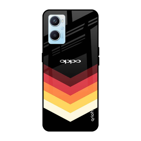 Abstract Arrow Pattern Oppo A96 Glass Cases & Covers Online