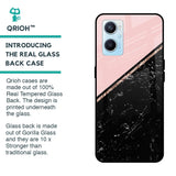 Marble Texture Pink Glass Case For Oppo A96