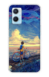 Riding Bicycle to Dreamland Oppo A96 Back Cover